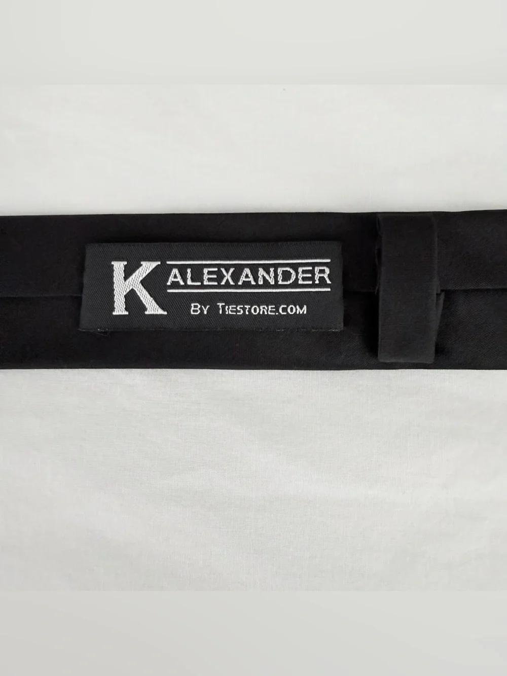 K Alexander Black Skinny Necktie 1.5” Wide 58.5” Long Indie Formal